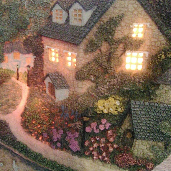 Vintage  Light Up Decorative Plate - Picture 6 of 8